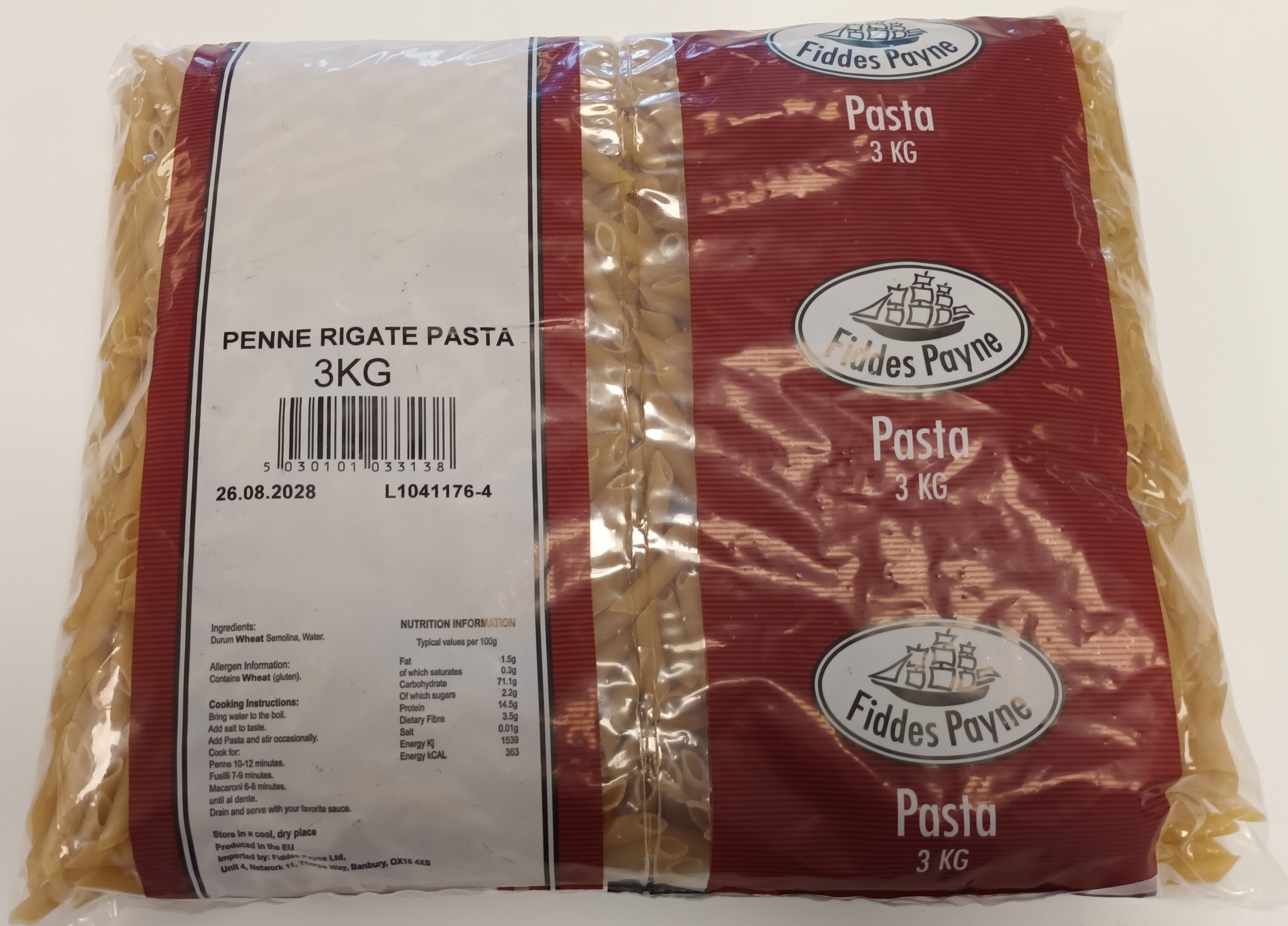 4X3KG PENNE RIGATE PASTA